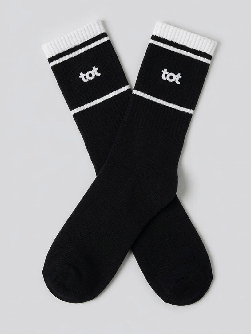 Woven Identity - Black - Unisex - Fine Knit Cotton Socks