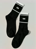 Woven Identity - Black - Unisex - Fine Knit Cotton Socks