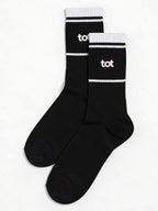 Woven Identity - Black - Unisex - Fine Knit Cotton Socks