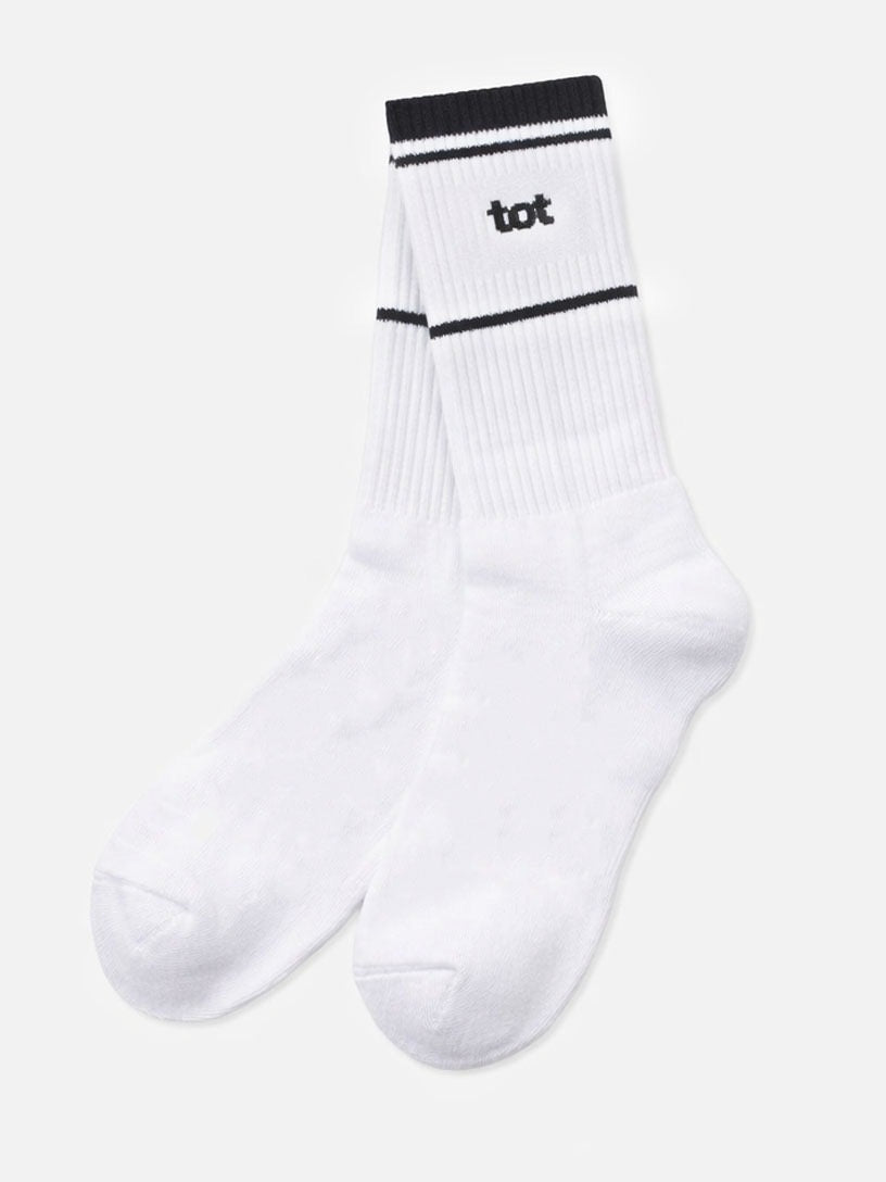 Woven Identity - White - Unisex - Fine Knit Cotton Socks