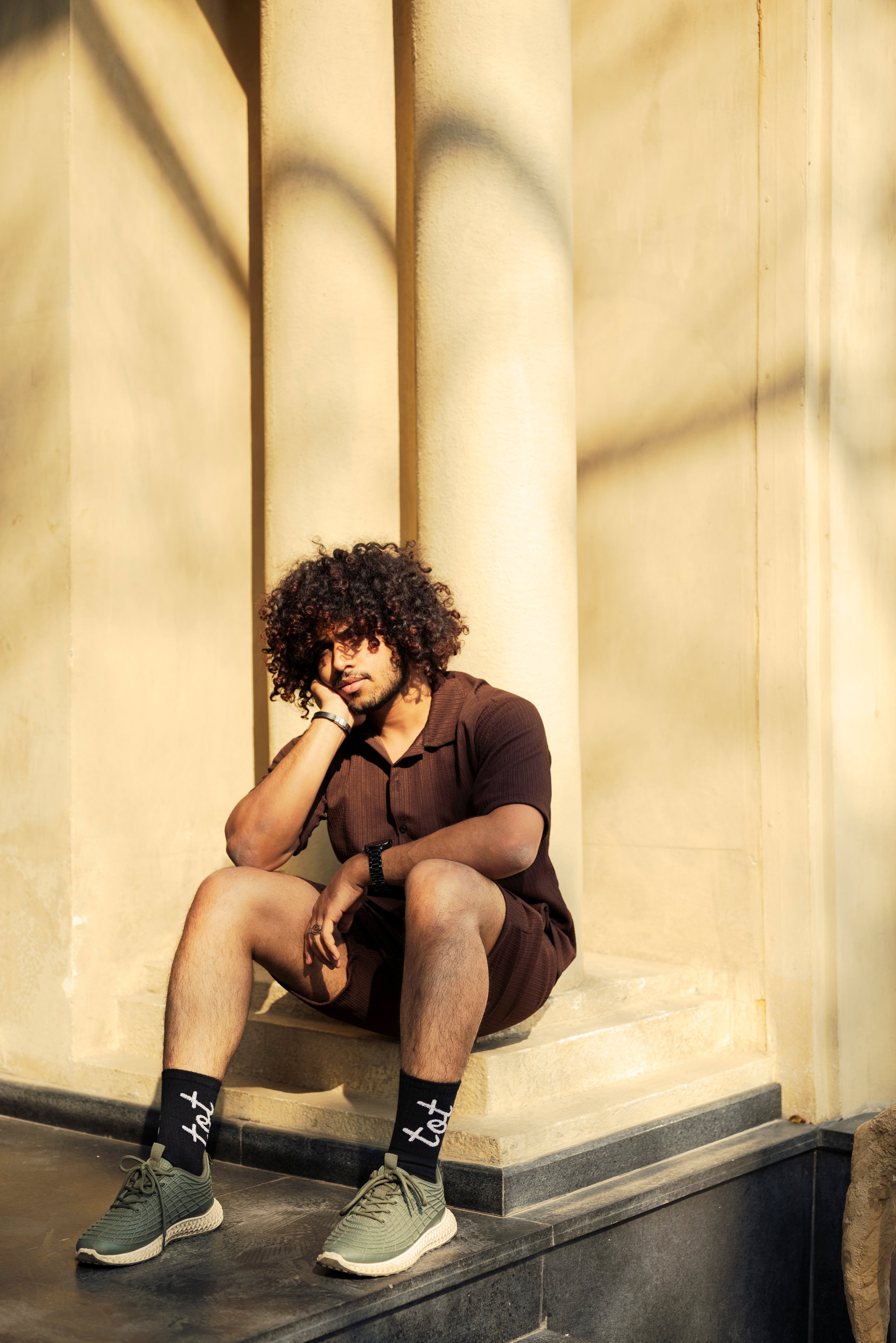 Signature Mark - Black - Unisex - Fine Knit Cotton Socks