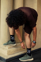 Signature Mark - Black - Unisex - Fine Knit Cotton Socks