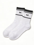 Woven Identity - White - Unisex - Fine Knit Cotton Socks